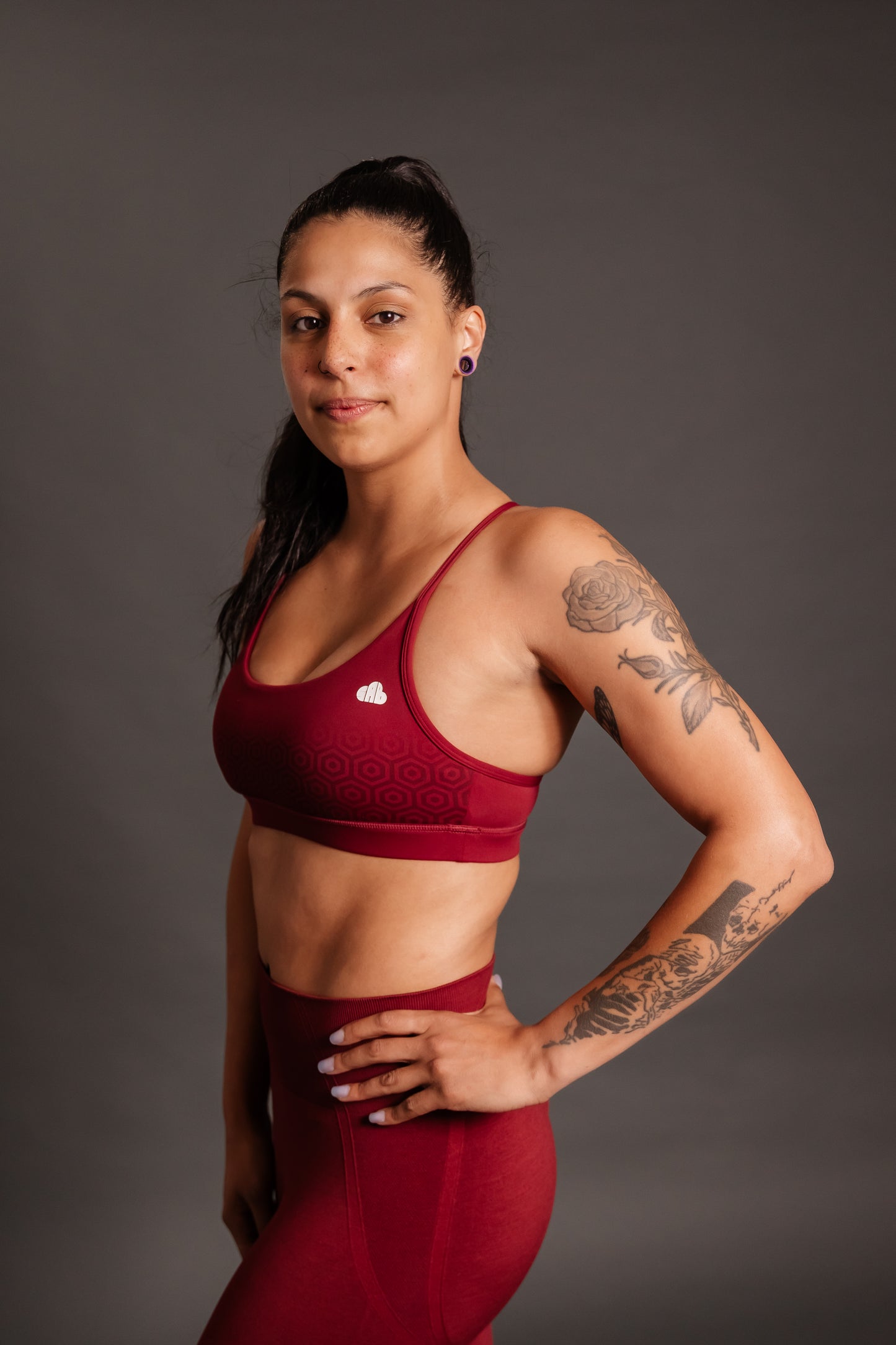 Momentum Maroon Seamless Sculpt Bra