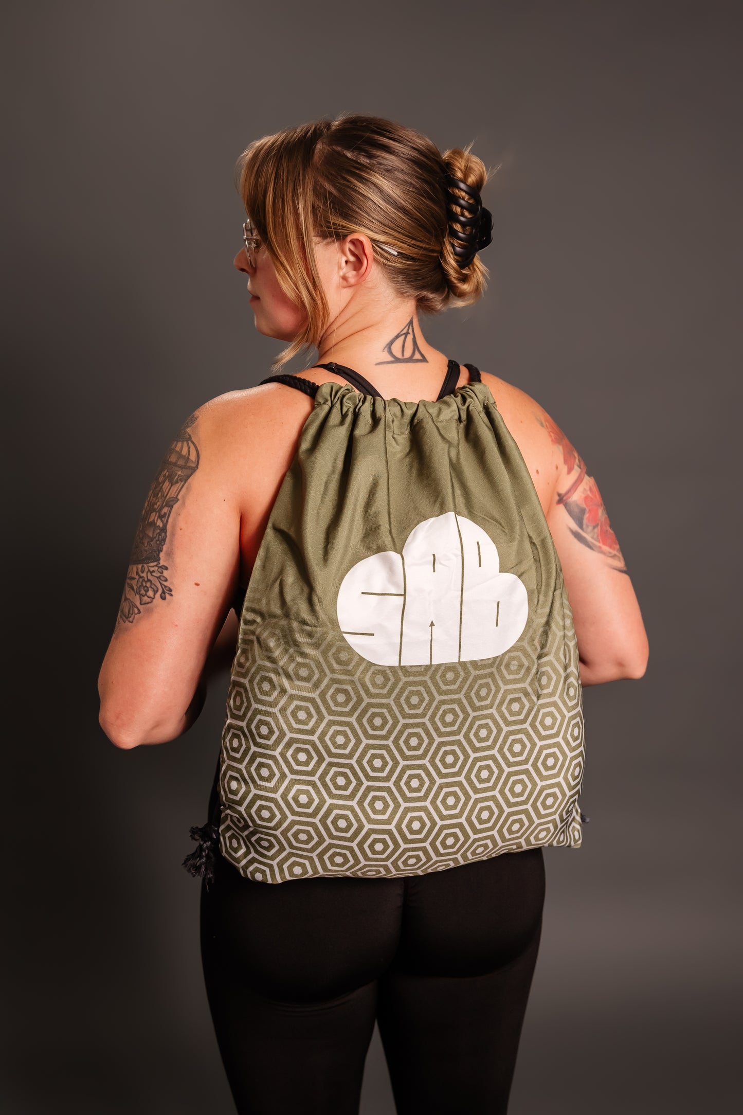 SAB Oversized Drawstring Gym Bag (Recovery Green)