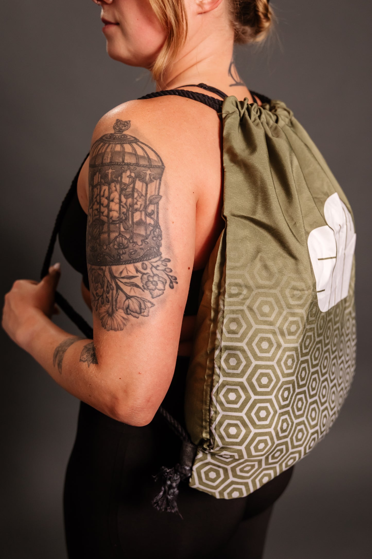 SAB Oversized Drawstring Gym Bag (Recovery Green)