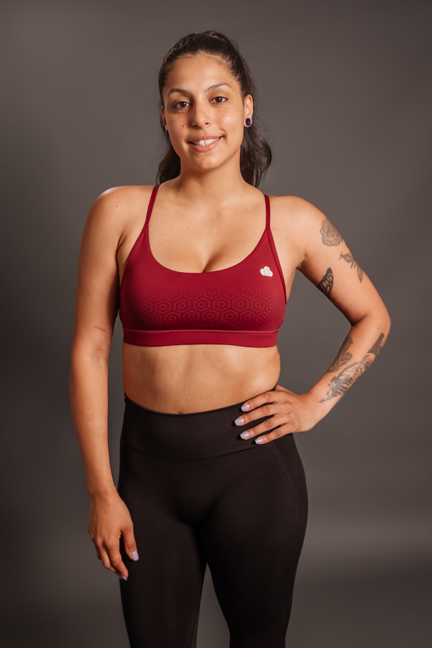 Momentum Maroon Seamless Sculpt Bra