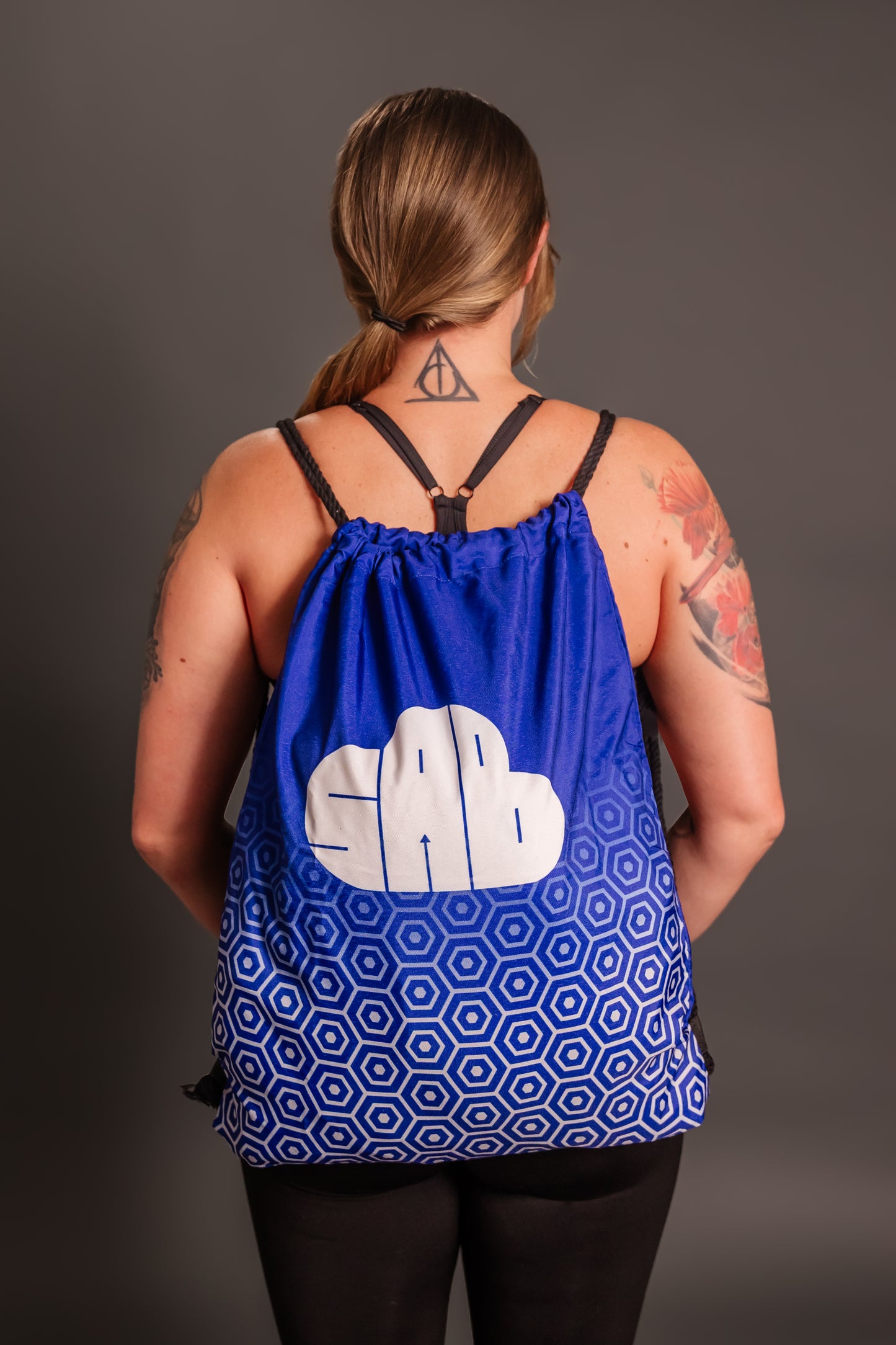 SAB Oversized Drawstring Gym Bag (Elevate Blue)
