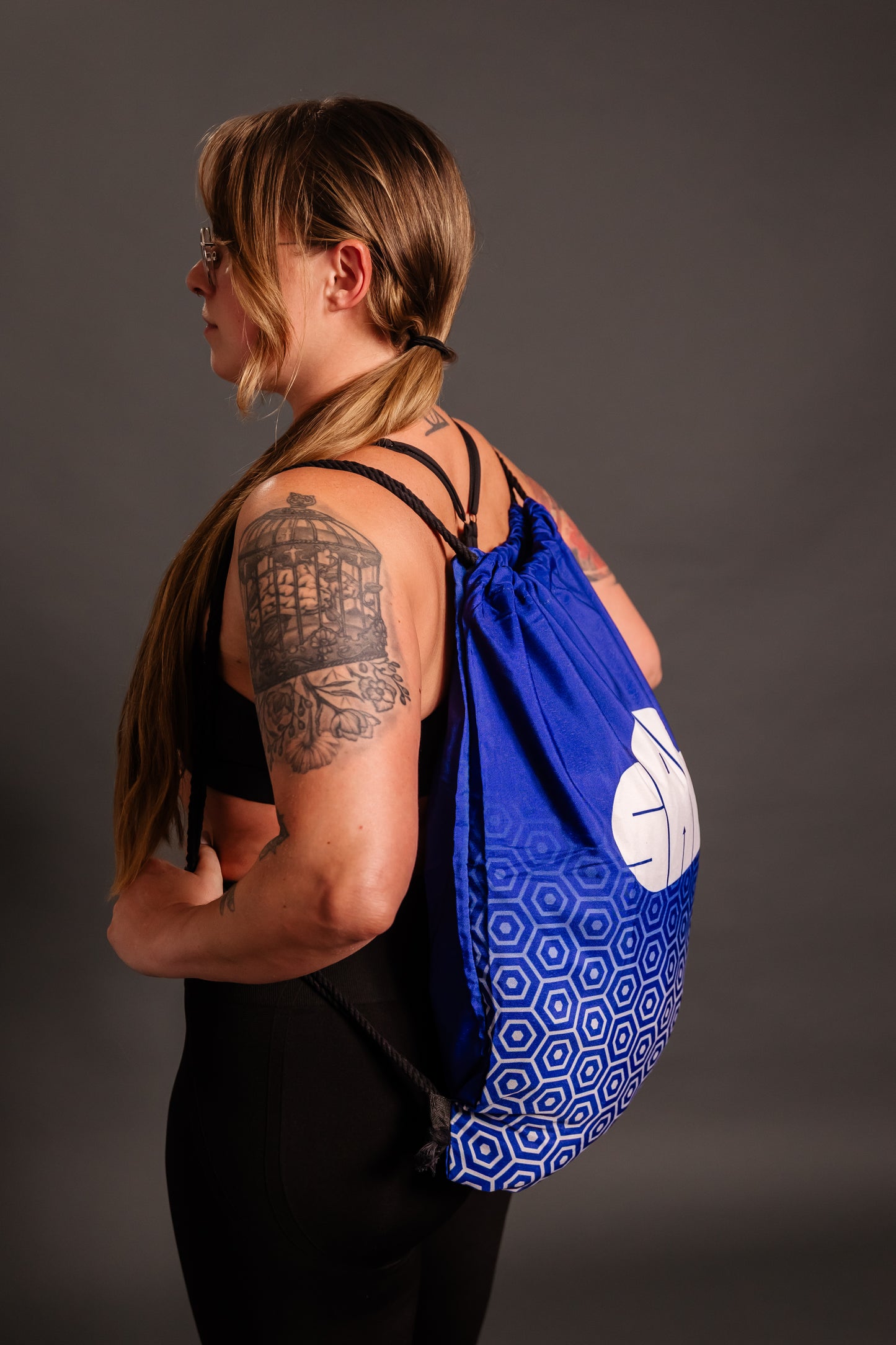 SAB Oversized Drawstring Gym Bag (Elevate Blue)