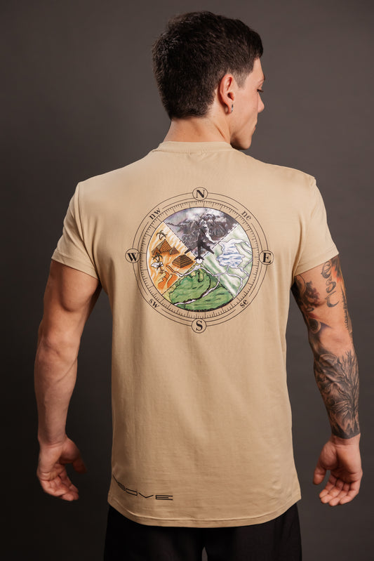 Focus Sand Compass T-Shirt (Unisex)