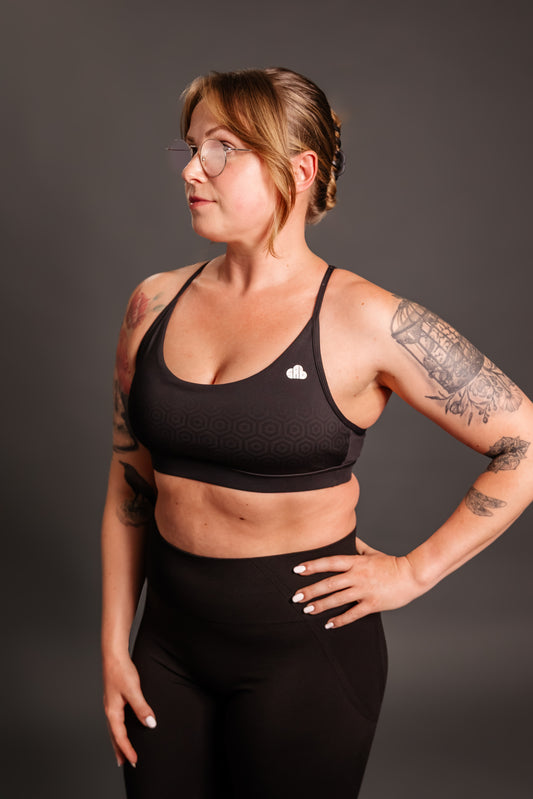 Core Black Seamless Sculpt Bra