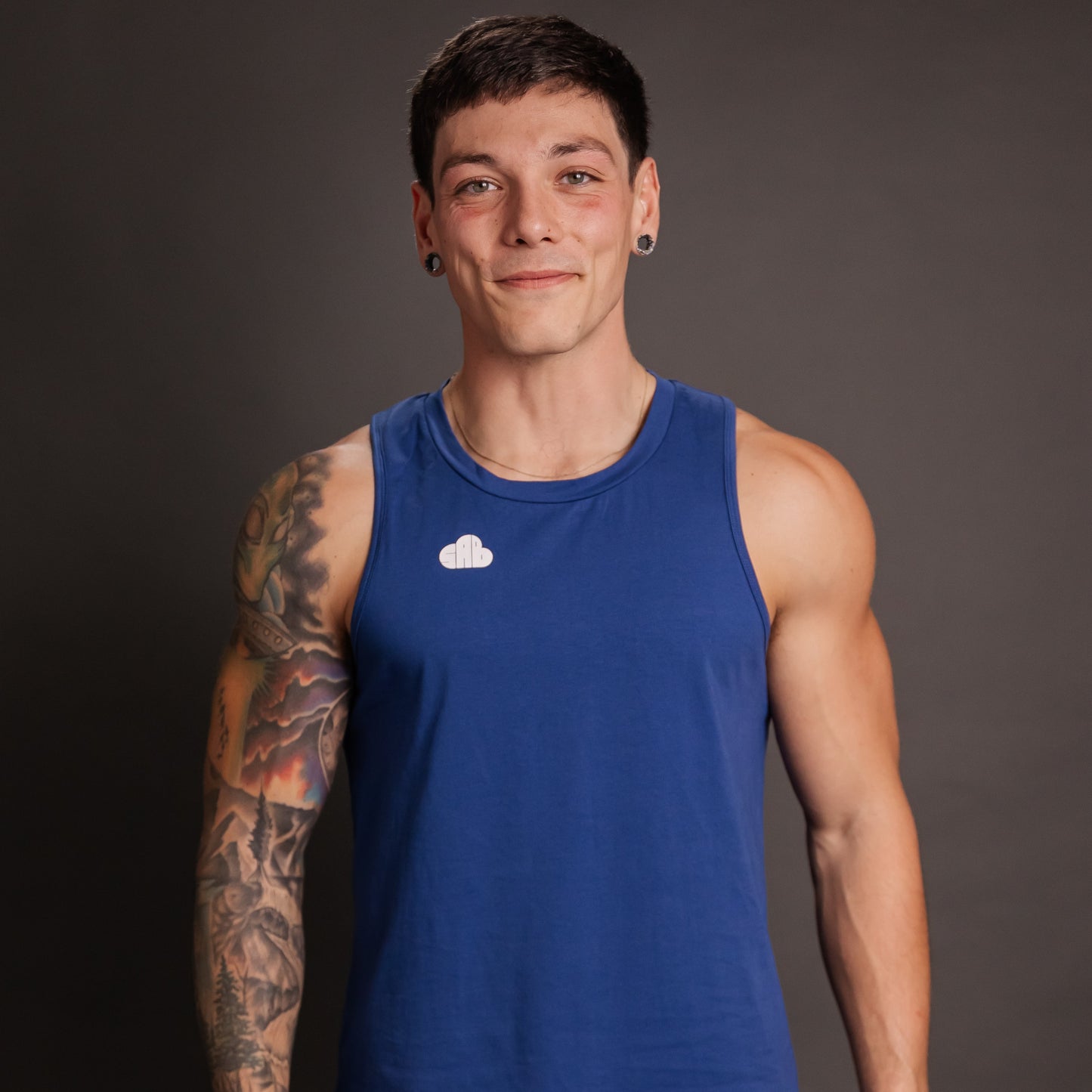 Elevate Blue Tank Top