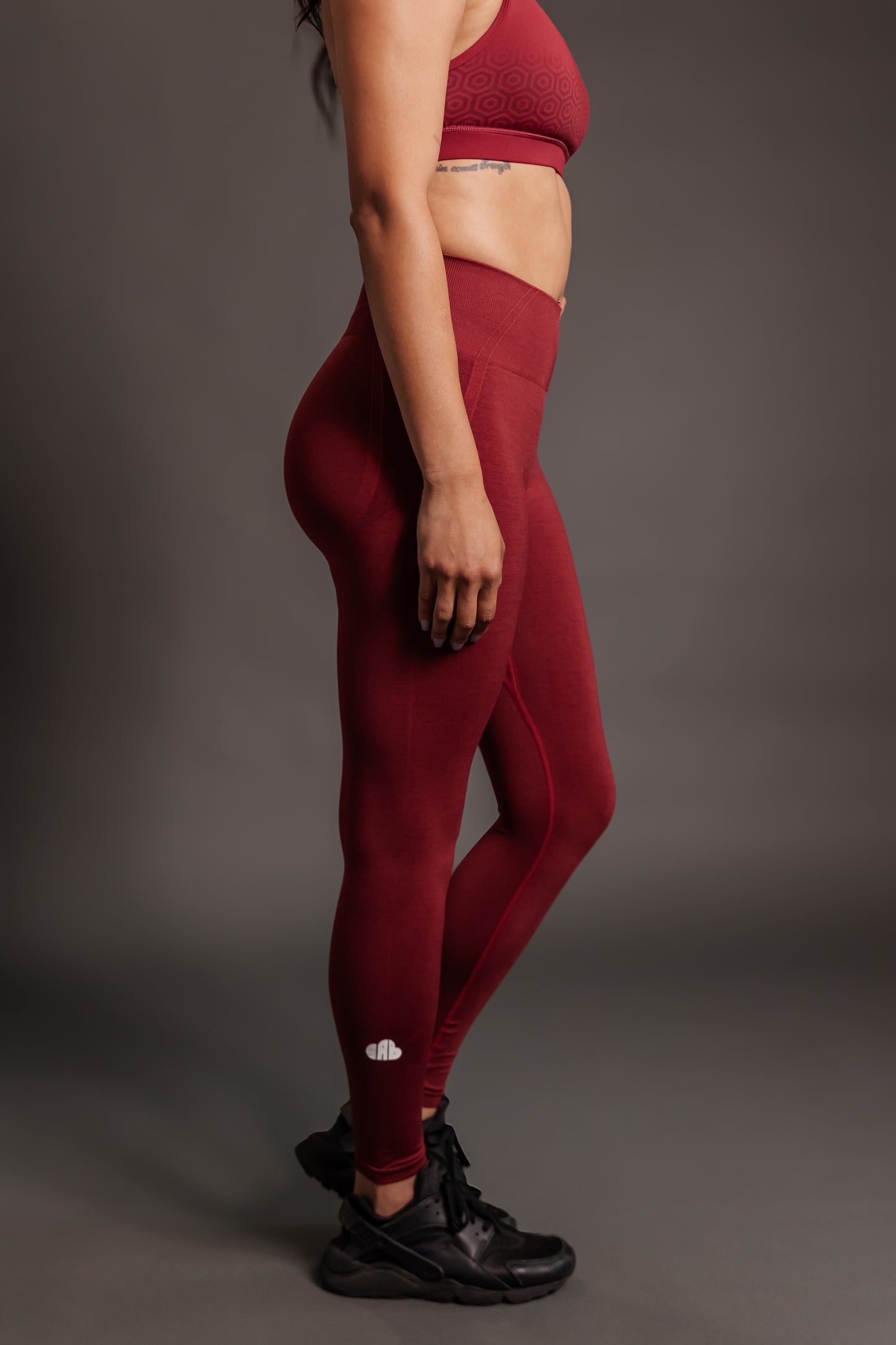 Momentum Maroon Seamless Leggings