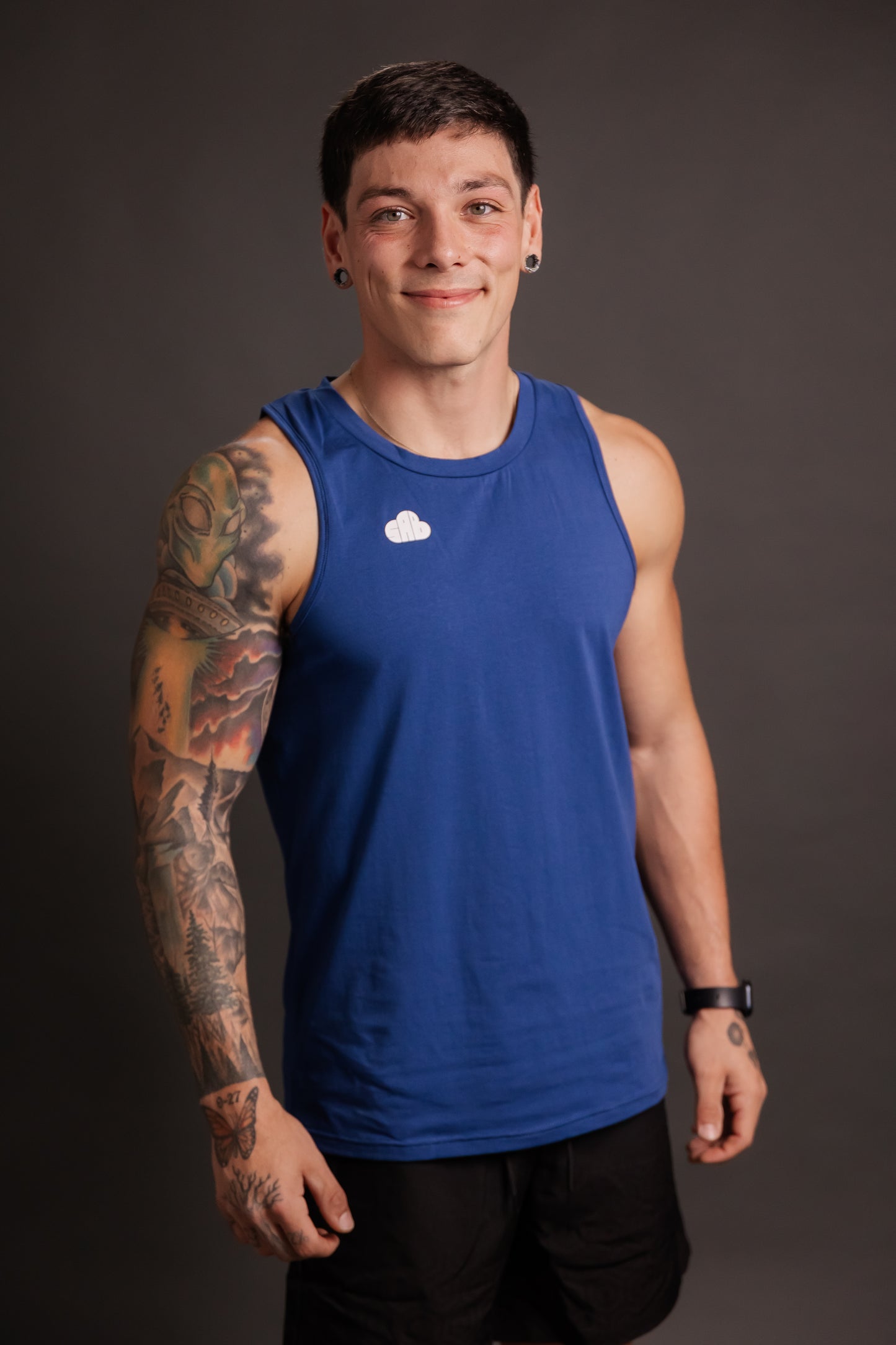 Elevate Blue Tank Top