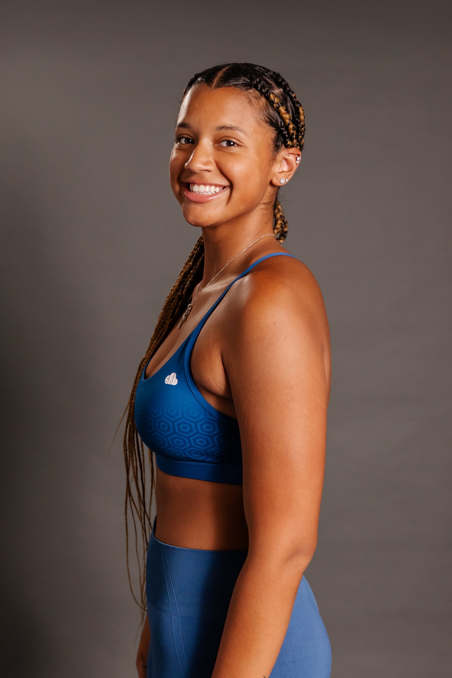 Elevate Blue Seamless Sculpt Bra