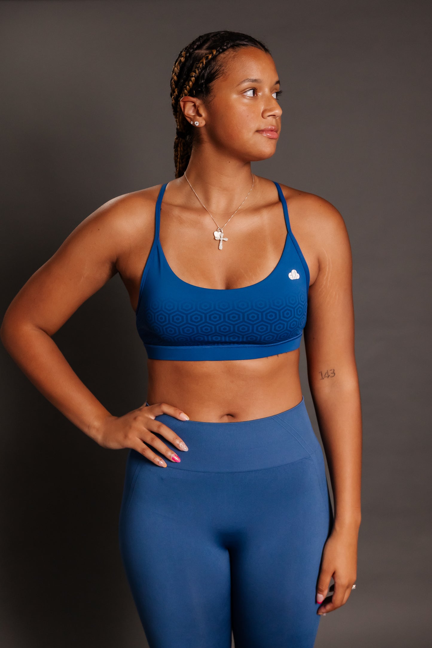 Elevate Blue Seamless Sculpt Bra