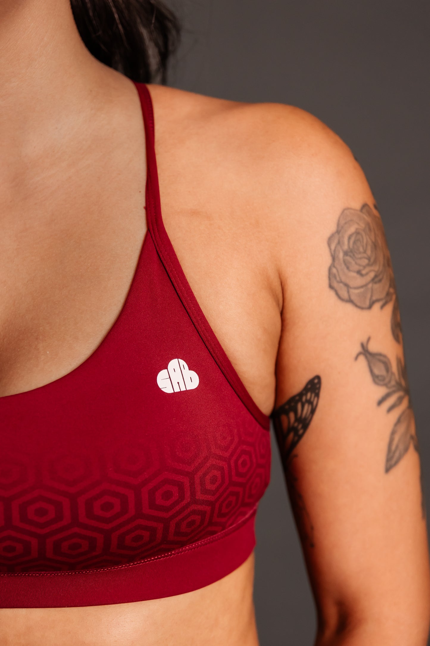 Momentum Maroon Seamless Sculpt Bra
