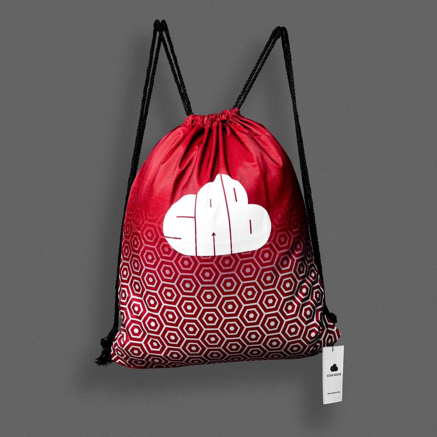 SAB Oversized Drawstring Gym Bag (Endurance Red)