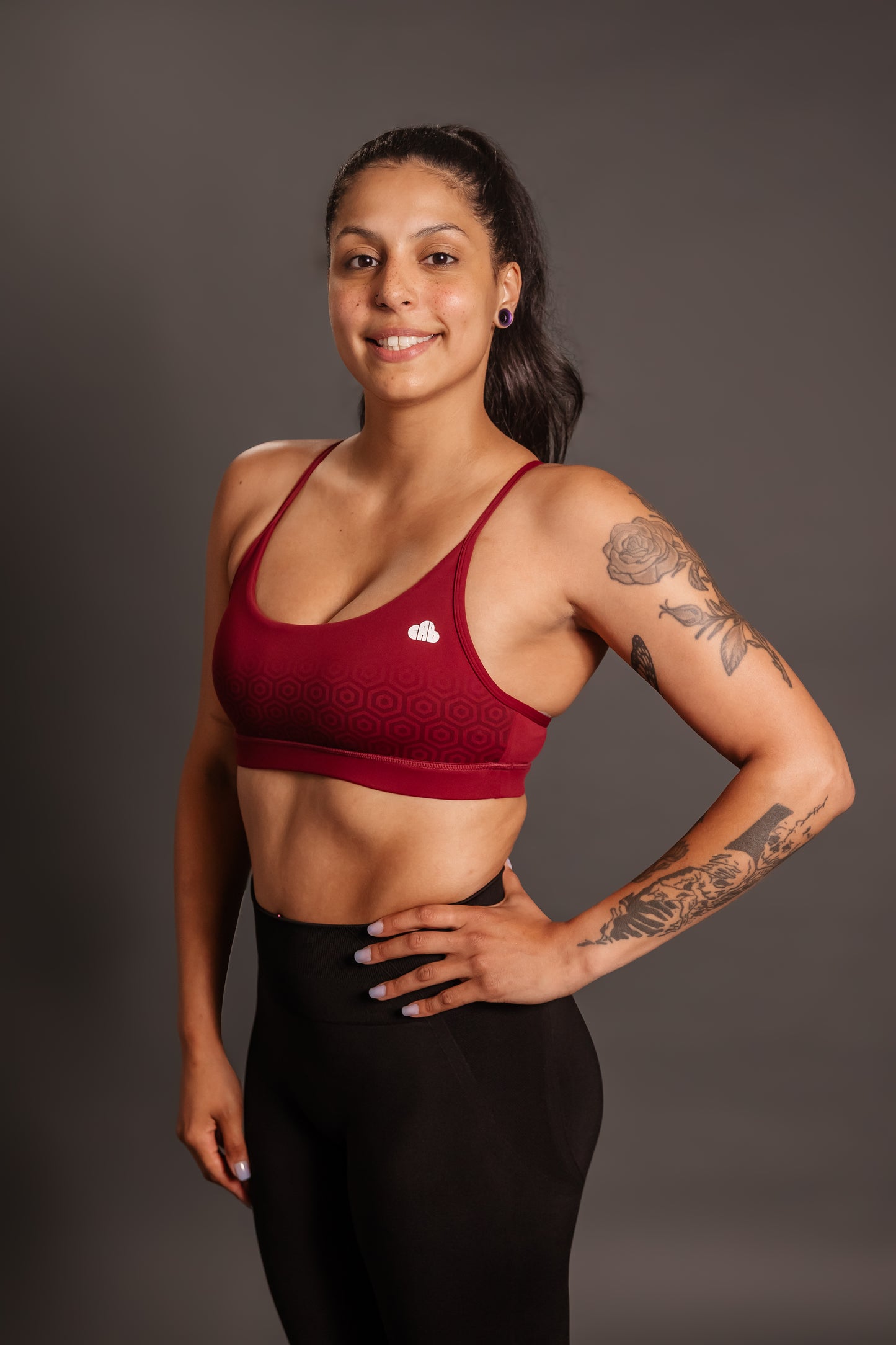 Momentum Maroon Seamless Sculpt Bra