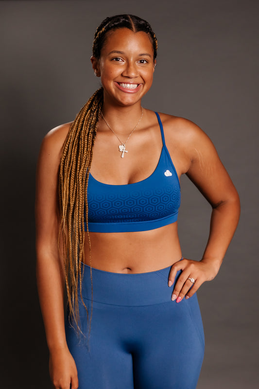 Elevate Blue Seamless Sculpt Bra