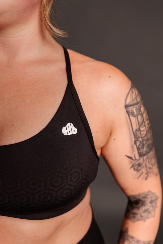 Core Black Seamless Sculpt Bra